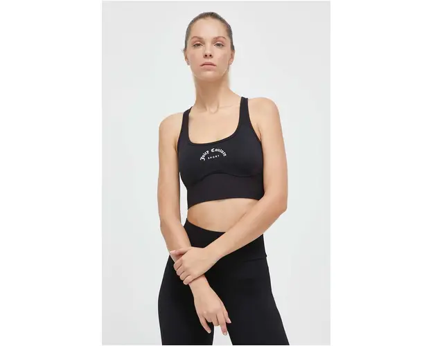 Juicy Couture sutien sport Wendy culoarea negru, neted