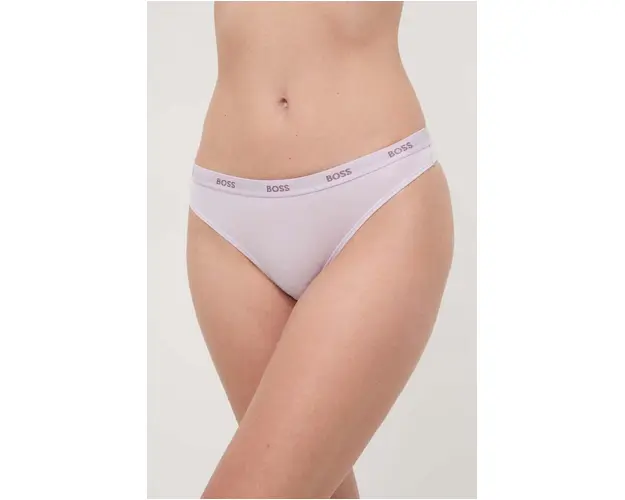 BOSS tanga culoarea violet, 50502752