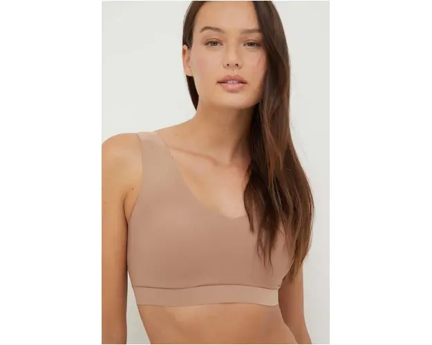 Chantelle sutien culoarea maro, neted