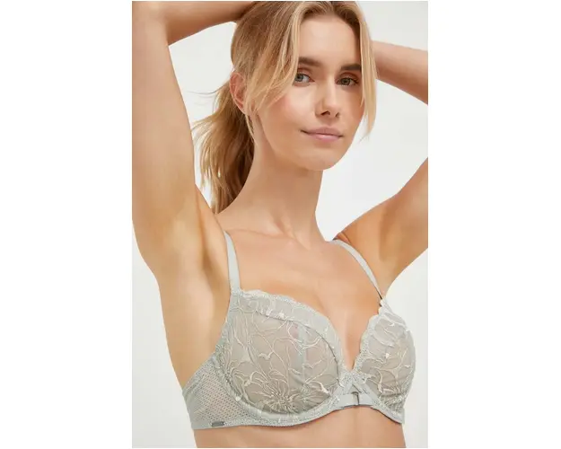 Chantelle sutien culoarea verde, transparent, modelator