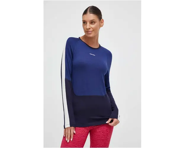 Icebreaker longsleeve functional Mer 200 Sonebula culoarea albastru marin