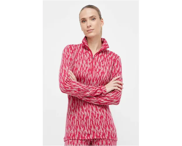 Icebreaker longsleeve functional Merino 260 Verte culoarea roz