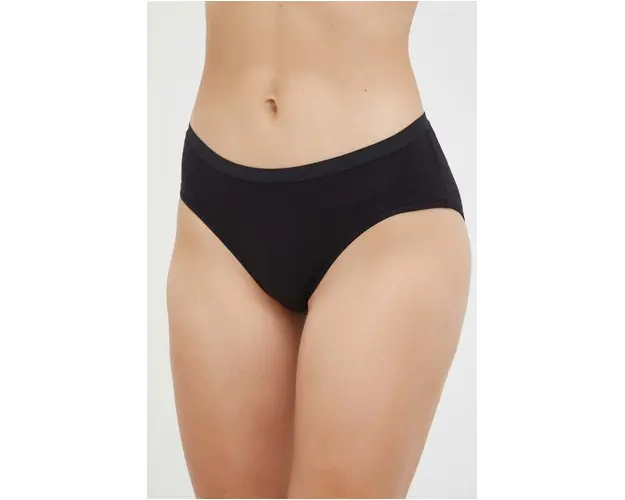 Icebreaker lenjerie functionala Siren culoarea negru