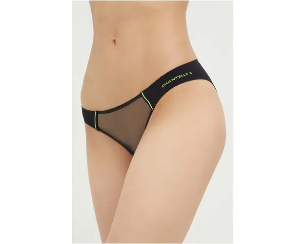 Chantelle X chiloti culoarea negru, transparent