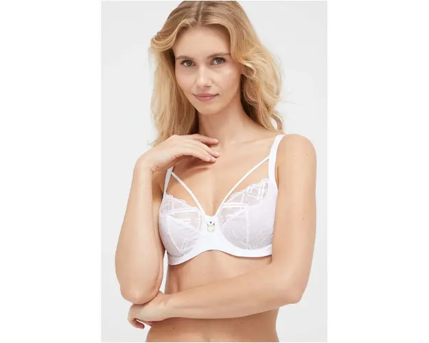 Chantelle sutien culoarea alb, dantela, neted