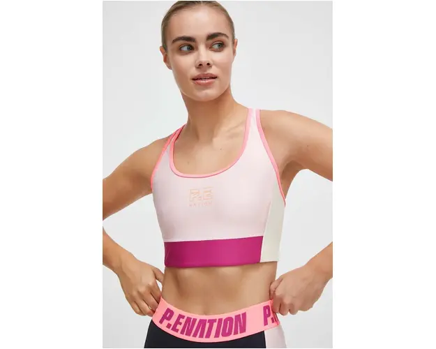 P.E Nation sutien sport Initialise culoarea roz