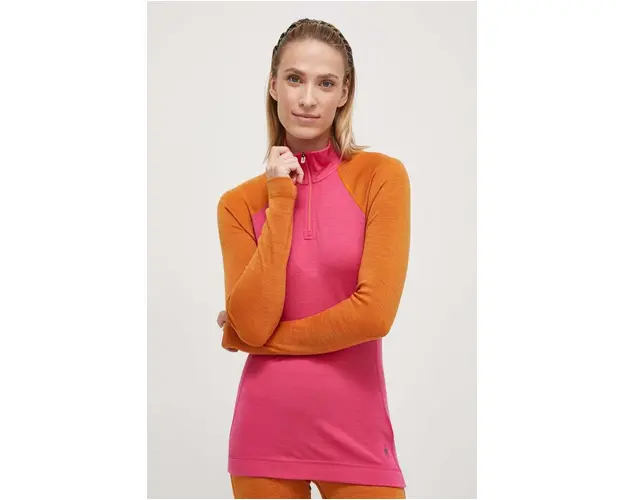 Smartwool longsleeve functional Classic Thermal Merino culoarea roz