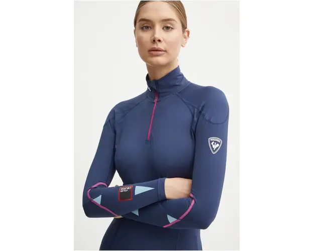 Rossignol longsleeve functional Infini Compression Race culoarea albastru marin