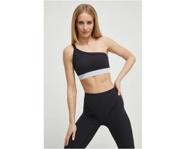 P.E Nation sutien yoga Mark One culoarea negru, neted