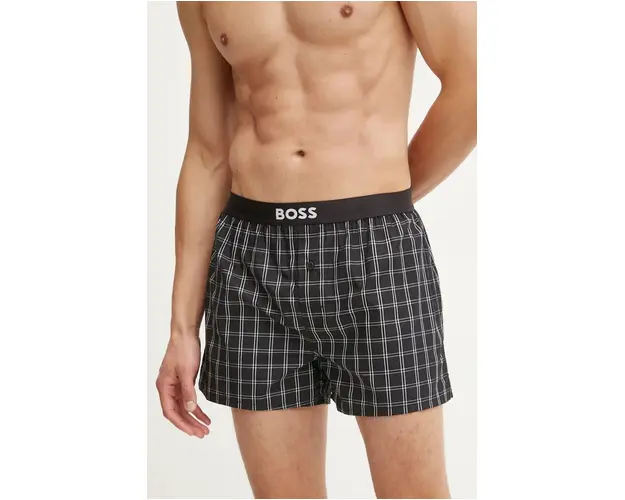 BOSS boxeri de bumbac 2-pack culoarea negru