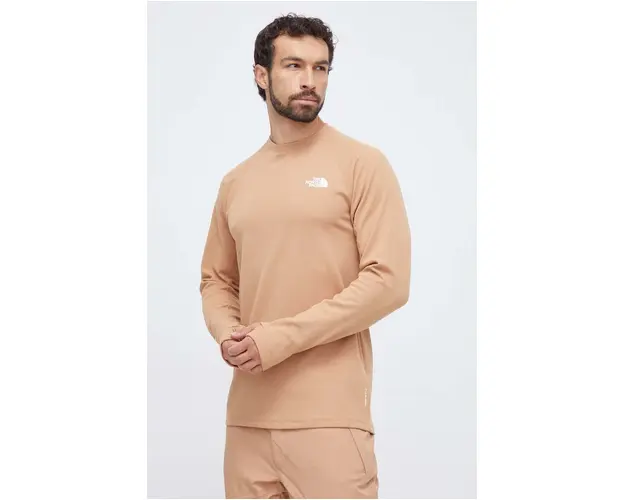 The North Face longsleeve functional Dragline culoarea maro