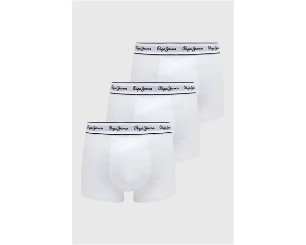 Pepe Jeans boxeri 3-pack barbati, culoarea alb