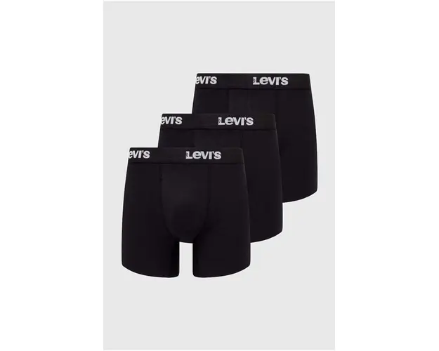 Levi's boxeri 3-pack barbati, culoarea negru