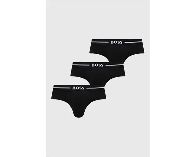 BOSS slip 3-pack barbati, culoarea negru