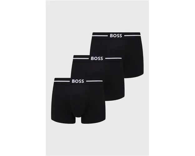BOSS boxeri 3-pack barbati, culoarea negru