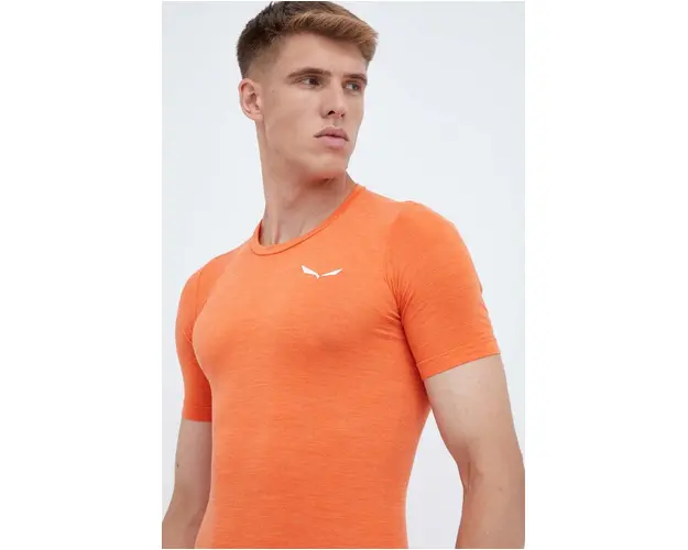 Salewa tricou functional Zebru Fresh culoarea portocaliu