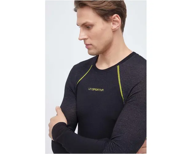 LA Sportiva longsleeve functional Wool40 Aero culoarea negru