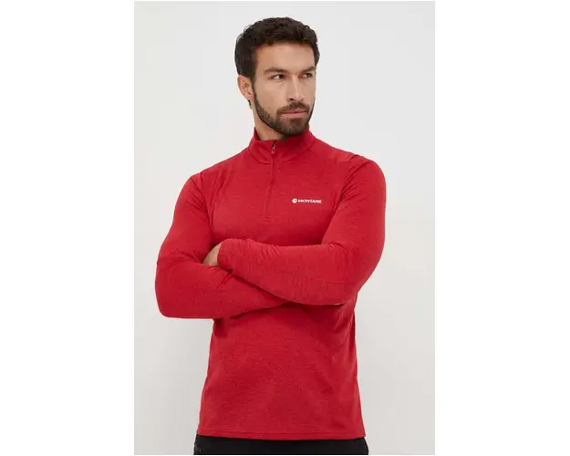 Montane longsleeve functional Dart Zip culoarea rosu