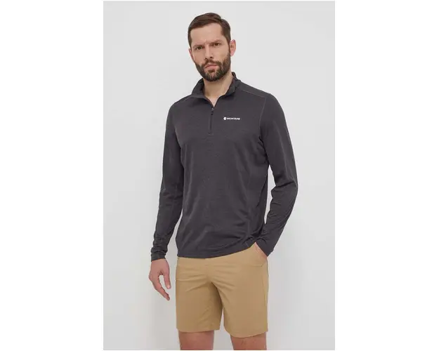 Montane longsleeve functional Dart Zip culoarea gri