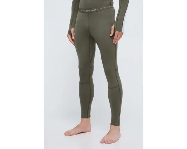 Icebreaker jambiere functionale ZoneKnit 200 culoarea verde