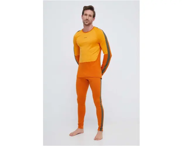 Icebreaker longsleeve functional 200 Sonebula culoarea portocaliu