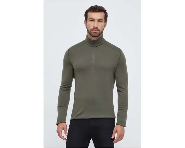 Icebreaker longsleeve functional 260 Tech culoarea verde