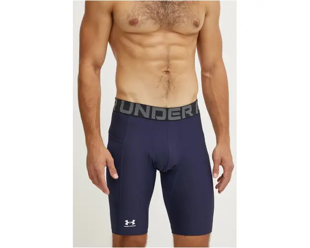 Under Armour pantaloni scurti de antrenament culoarea albastru marin
