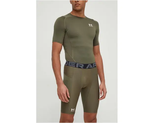 Under Armour pantaloni scurti de antrenament culoarea verde