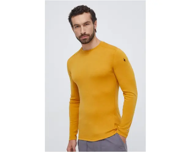 Smartwool longsleeve functional Classic Thermal Merino culoarea galben
