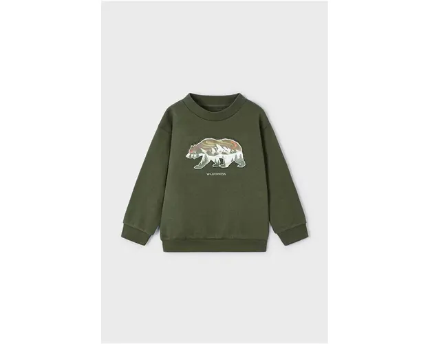 Mayoral bluza copii culoarea verde, cu imprimeu