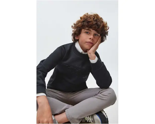 Mayoral bluza copii culoarea gri, cu imprimeu