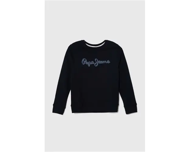 Pepe Jeans bluza copii culoarea albastru marin, cu imprimeu