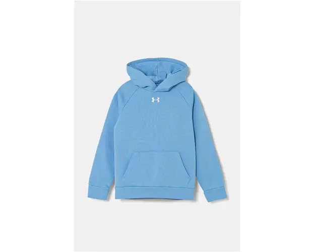 Under Armour bluza copii UA Rival Fleece cu gluga, cu imprimeu