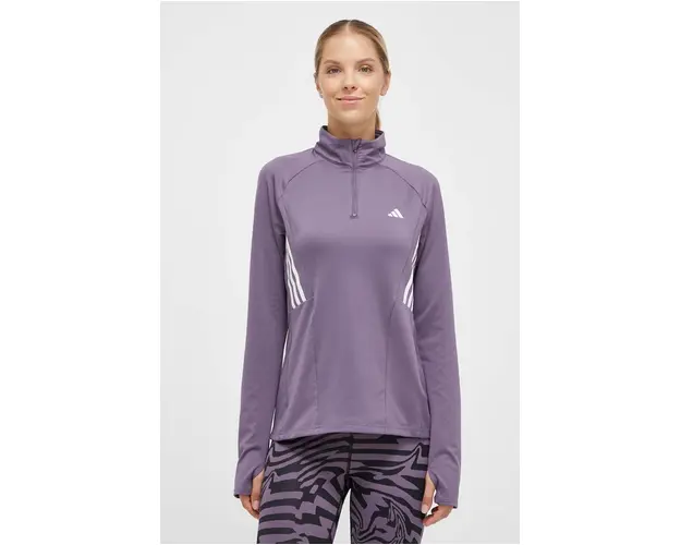 adidas Performance hanorac de antrenament Hyperglam culoarea violet, cu imprimeu
