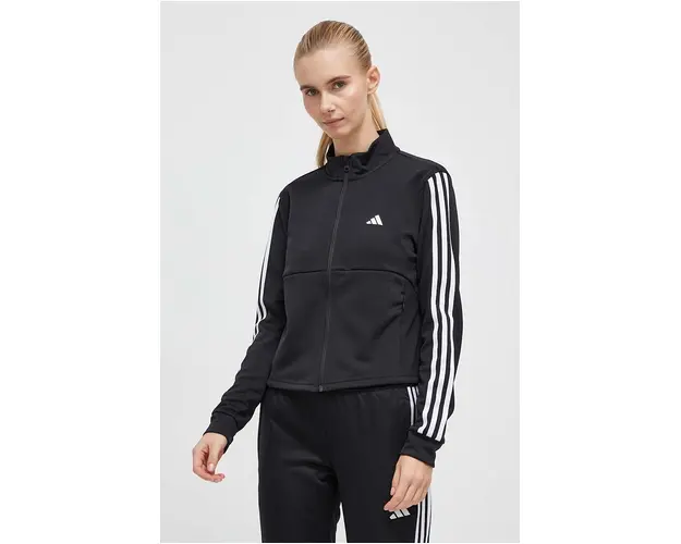 adidas Performance hanorac de antrenament Training Essentials culoarea negru, cu imprimeu HZ5615
