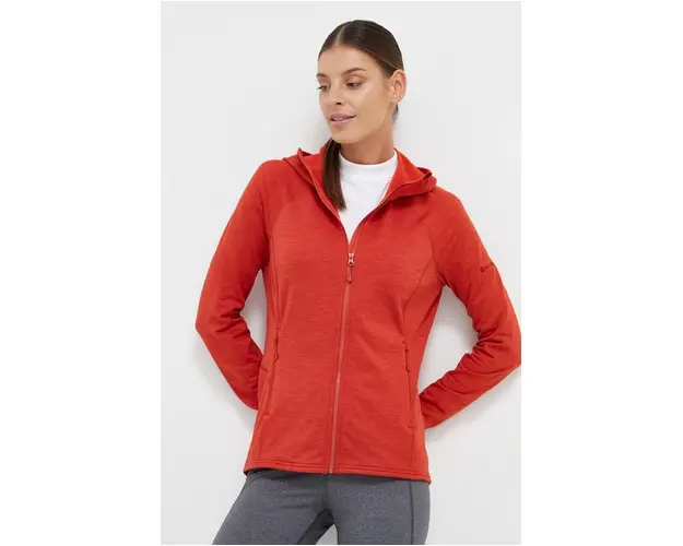 Montane hanorac Protium culoarea portocaliu, cu gluga, neted