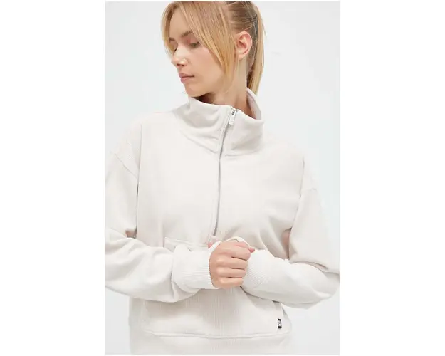 Dkny bluza femei, culoarea bej, neted