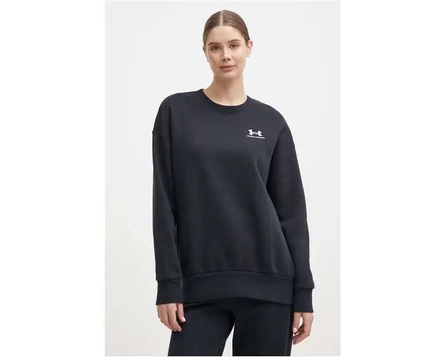 Under Armour bluza femei, culoarea negru, cu imprimeu