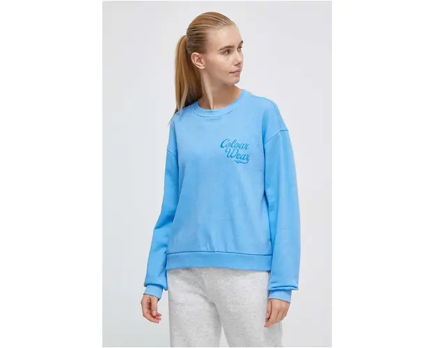 Colourwear hanorac de bumbac femei, neted