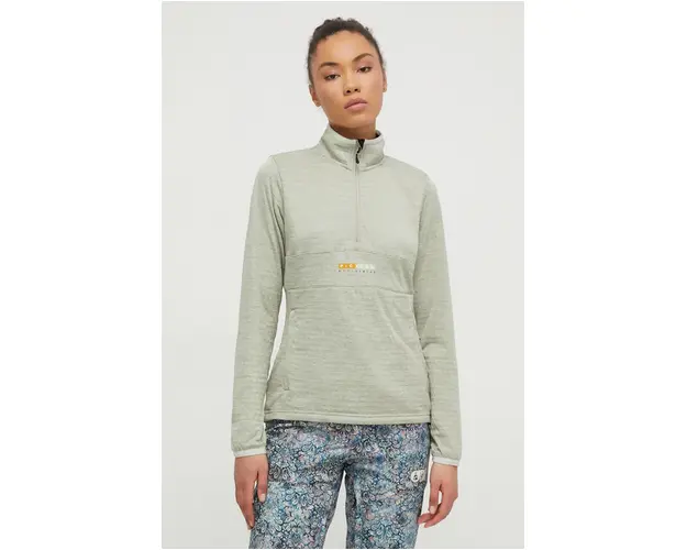 Picture hanorac Tahita Grid culoarea verde, melanj