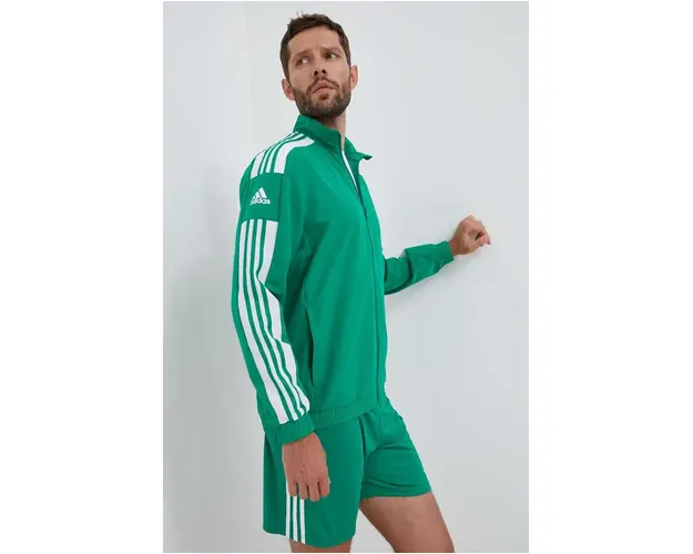 adidas Performance hanorac de antrenament Squadra 21 culoarea verde, cu imprimeu