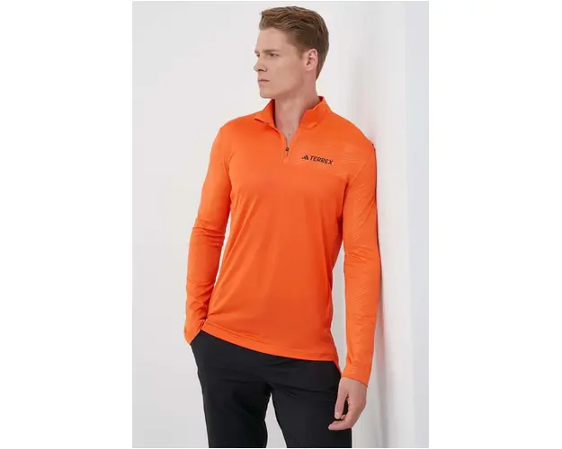 adidas TERREX hanorac Multi culoarea portocaliu, cu imprimeu