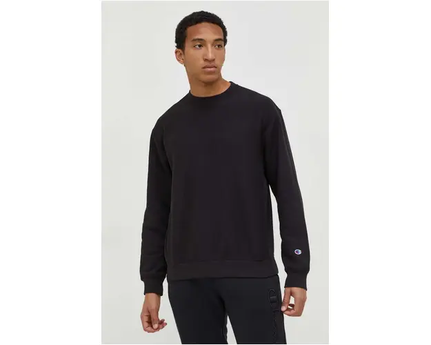 Champion bluza barbati, culoarea negru, neted