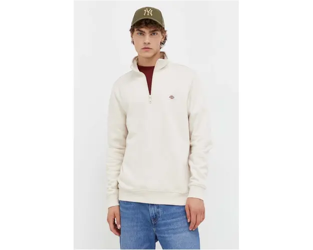 Dickies bluza barbati, culoarea bej, neted