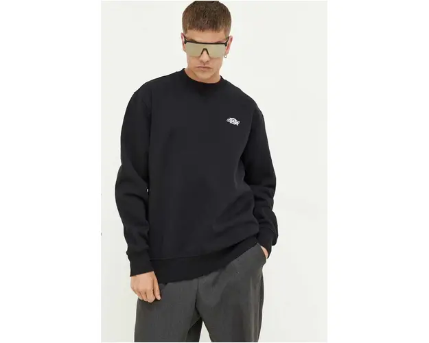 Dickies bluza barbati, culoarea negru, neted