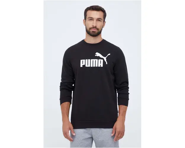 Puma bluza barbati, culoarea negru, cu imprimeu