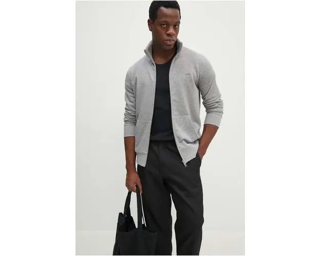 Gant bluza barbati, culoarea negru, neted