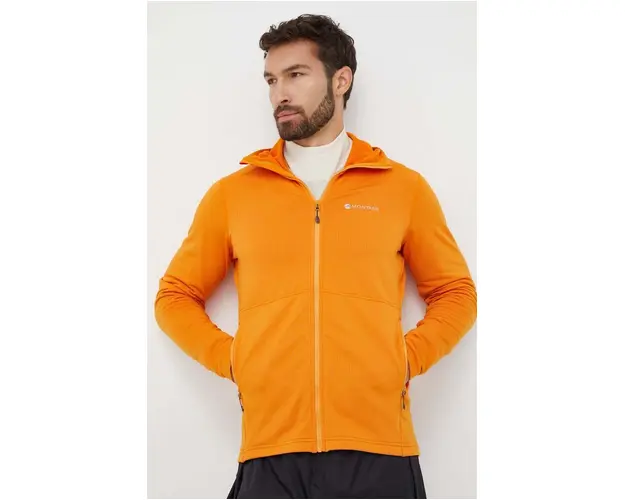 Montane hanorac Protium culoarea portocaliu, cu gluga, neted