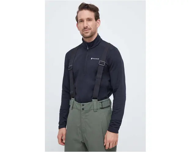 Montane hanorac Protium culoarea negru, neted