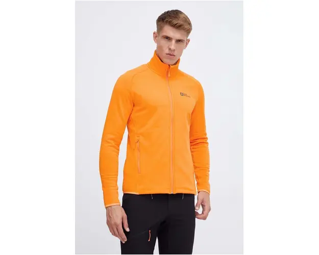 Jack Wolfskin hanorac Baiselberg culoarea portocaliu, neted